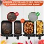 UNBOX Accessoires Air Fryer pour Moulinex Easy Fry Dual Friteuse 8,3L - Accessoires Friteuse sans Huile avec Plat Silicone Air F