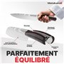 Matakumi 4 Pièces Set Couteaux de Cuisine - 8'' Couteau de Chef, 7'' et 5'' Santoku, 3.5'' - Couteau de Cuisine Professionnel, C