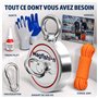 MAGFISHION Aimant Neodyme Puissant - Traction de 500KG (2 x 250kg) - Aimant de Pêche - Ø75mm - Peche a l'aimant avec de Corde (2