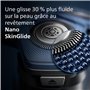 Philips Shaver S7000 - Rasoir électrique Wet & Dry Chrome foncé avec technologie SkinIQ avec tondeuse rétractable, Quick Clean P