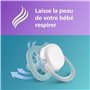 sucettes légères et aérées pour bébés âgés de 6 à 18 mois