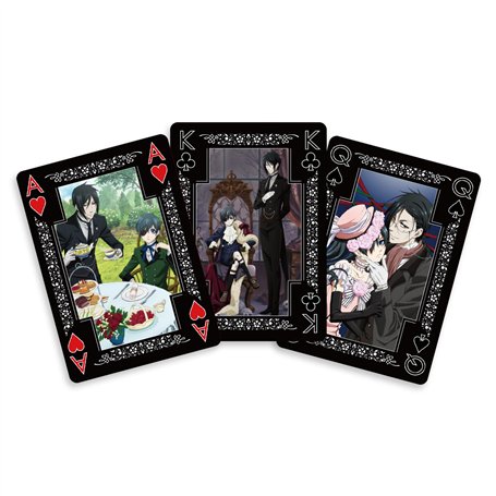 Crunchyroll SAKAMI Black Butler - Lot de 52 Cartes à Jouer - Jeu de Cartes de Poker - Original et sous Licence