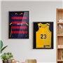 Avalo Cadre de rechange - Cadre de football - Cadre de boîte 3D - 60 x 80 cm - Noir - Cadre profond - Chemise encadrée dans le c