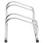 vidaXL Porte-vélos pour 2 Vélos, Support de Bicyclettes avec Rangement, Râtelier de Vélo au Sol Garage Jardin Terrasse, Acier Ga