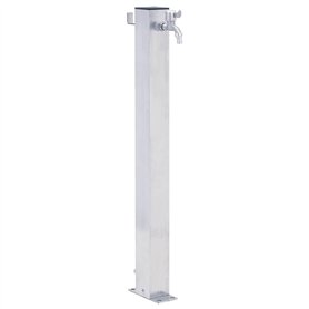 vidaXL Colonne à Eau de Jardin 80 cm Acier Inoxydable carré