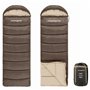 Campingwise Sac de Couchage | 4 Saisons | 220 x 75 cm | Sac de Rangement Extra résistant et Fermeture éclair
