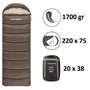 Campingwise Sac de Couchage | 4 Saisons | 220 x 75 cm | Sac de Rangement Extra résistant et Fermeture éclair