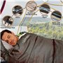 Campingwise Sac de Couchage | 4 Saisons | 220 x 75 cm | Sac de Rangement Extra résistant et Fermeture éclair