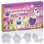 Smowo® Plaques de perles à repasser de 10 mm - Motif monde féérique - Lot de 4 plaques à emboîter et modèles - Licorne