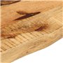 vidaXL Dessus de Table 70x20x2,5 cm Bord Vivant Bois Massif manguier, Dessus de Table en Bois, Dessus de Table d'appoint, Dessus