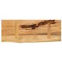 vidaXL Dessus de Table 80x20x2,5 cm Bord Vivant Bois Massif manguier, Dessus de Table en Bois, Dessus de Table d'appoint, Dessus