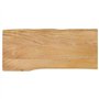 vidaXL Plateau de table en bois massif avec manche 100 x 40 x 2