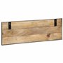 vidaXL Porte-manteaux 2 pcs 80x8x25 cm bois de manguier massif brut, portemanteau, porte-manteau en bois, portemanteau mural, po