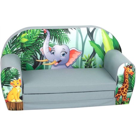 Kidsdouche Gomoor Fauteil Enfant Jungle – Fauteuil pour Enfant dès 1 an – Canapé Enfant – Fauteuil bébé 1 an – Fauteuil pour Enf