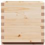 vidaXL Jardinière 50x50x49,5 cm Bois de pin Massif, jardinière d'extérieur, bac à Fleurs, boîte à Plantes, jardinière de terrass