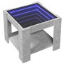 vidaXL Table basse LED avec miroir infini LED