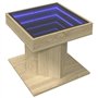 vidaXL Table basse avec lumières LED RVB