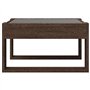 vidaXL Table basse en chêne marron avec miroir LED Infinity – Bois d'ingénierie, lumières RVB, 50 x 53 x 30 cm, décoration de sa