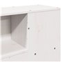 vidaXL Tête de lit avec Rangement Blanc 180 cm Bois Massif de pin, tête de lit en Bois, tête de lit avec Rangement, tête de lit