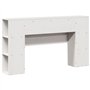 vidaXL Tête de lit avec Rangement Blanc 120 cm Bois Massif de pin, tête de lit en Bois, tête de lit avec Rangement, tête de lit
