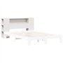 vidaXL Tête de lit avec Rangement Blanc 120 cm Bois Massif de pin, tête de lit en Bois, tête de lit avec Rangement, tête de lit
