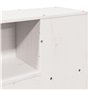 vidaXL Tête de lit avec Rangement Blanc 120 cm Bois Massif de pin, tête de lit en Bois, tête de lit avec Rangement, tête de lit