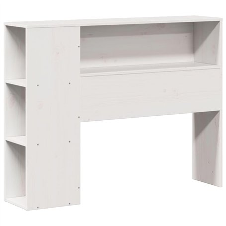 vidaXL Tête de lit avec Rangement Blanc 100 cm Bois Massif de pin
