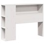 vidaXL Tête de lit avec Rangement Blanc 90 cm Bois Massif de pin