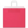 vidaXL Sacs en Papier Kraft 50 pcs avec poignées Rose 32x22x28 cm