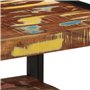 vidaXL Table Basse Multicolore 50x50x38 cm Bois de récupération Massif, Table latérale, Table de Salon, Table d'accent, Bout de