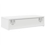 vidaXL Étagère Murale et tiroirs Blanc 60x26,5x15 cm Bois d'ingénierie