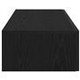 vidaXL Étagère Murale avec tiroirs Noir 60x26,5x15cm Bois d'ingénierie