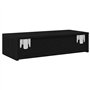 vidaXL Étagère Murale avec tiroirs Noir 60x26,5x15cm Bois d'ingénierie