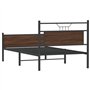 vidaXL Cadre de lit sans Matelas chêne Marron 100x200 cm