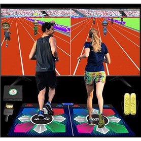 Tapis de Danse pour Enfants et Adultes, Cadeau d'anniversaire pour garçon et Fille, équipement de Jeu Doux avec système d'exploi Tapis de Danse pour Enfants et Adultes