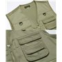 TeamWorld Hommes Respirant Gilets De Plein air, Homme Gilet Multi-Poches sans Manche Veste Durable pour Camping Pêche Chasse Pho