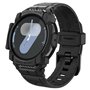 Spigen Rugged Armor Pro Coque avec Bracelet Compatible avec Samsung Galaxy Watch 7 44mm (2024) - Noir Mat