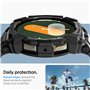 Spigen Rugged Armor Pro Coque avec Bracelet Compatible avec Samsung Galaxy Watch 7 44mm (2024) - Noir Mat