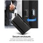 Spigen Pochette Passeport avec mémoire Airtag Couverture pour Passeport avec Blocage RFID et pin de Carte SIM en Similicuir - No