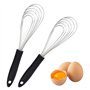 Lot De 2 Fouets Cuisine De Fouets En Acier Inoxydable Et Silicone Antiadhésif