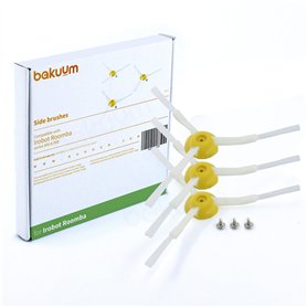 BAKUUM Lot de 3 brosses latérales x3 vis