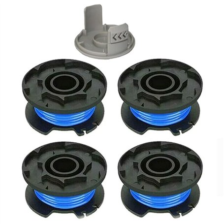 4 Pack Bobine Fil Coupe Bordure Remplacements Compatible for Ryobi One + AC14RL3A 18v 24v 40v Coupe Bordures