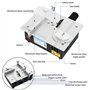 TICFOX Scie à Table DIY, Mini Scie à Table Réglable à 7 Vitesses 96 W Scie à Table Multifonctionnelle pour la Fabrication de Mod