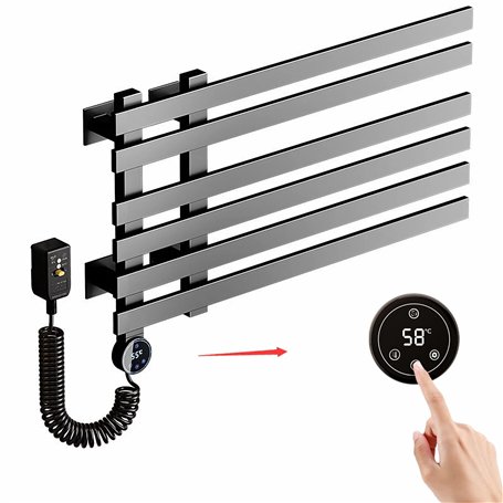 LANMOU Seche Serviette Electrique Noir