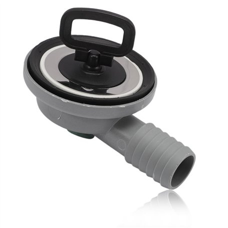 Konuooer Bonde d'écoulement Tuyau Vidange en acier inoxydable Ø 55 mm Pour camping-car caravane avec sortie de tuyau de 20-25 mm