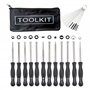 Hippotech Lot de 12 outils de réglage de carburateur avec tournevis acircle pour carburateur commun à 2 cycles - Outil de réglag