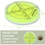 Niveau à Bulle Mini, Niveau de PréCision Rond, Outil de Mesure de 60 Mm de DiamèTre Niveau à Bulle Rond Avec éChelle Pour L'éQui