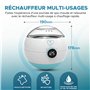 Chauffe-gel et huile de massage électrique multi-usages, fondoir à cire, avec pot de chauffage en aluminium 500ml, bouton de rég