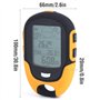 Pwshymi Thermometre de Randonnée, Altimètre Multifonction Récepteur de Navigation GPS Barométrique Numérique pour Camping