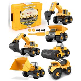 Vanplay 6 en 1 Démonter et Assembler Camion DIY Construction Véhicules Kit pour Enfant Jeu éducatif de Garçons et Filles Vanplay 6 en 1 Démonter et Assembler Camion DIY Construction Véhicules Kit pour Enfant Jeu éducatif de Garçons et Filles